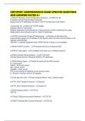 CERTIPORT COMPREHENSIVE EXAM UPDATED QUESTIONS AND ANSWERS RATED A&plus;