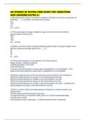 SSI SCIENCE OF DIVING CORE EXAM TEST QUESTIONS AND ANSWERS RATED A&plus;