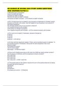 SSI SCIENCE OF DIVING 2026 STUDY GUIDE QUESTIONS AND ANSWERS RATED A&plus;