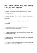 RIMS CRMP EXAM 2026 FINAL PAPER SOLVED ITEMS ACCURATE MARKING