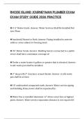 RHODE ISLAND JOURNEYMAN PLUMBER EXAM EXAM STUDY GUIDE 2026 PRACTICE