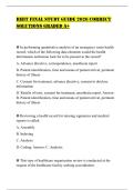 RHIT FINAL STUDY GUIDE 2026 CORRECT SOLUTIONS GRADED A&plus;