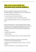 RHIA ACTUAL EXAM PAPER 2026 QUESTIONS WITH ANSWERS GRADED A&plus;