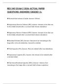 RES 240 EXAM 2 2026 ACTUAL PAPER QUESTIONS ANSWERS GRADED A&plus;