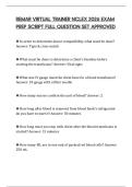 REMAR VIRTUAL TRAINER NCLEX 2026 EXAM PREP SCRIPT FULL QUESTION SET APPROVED