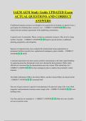 IAEM AEM Study Guide UPDATED Exam  ACTUAL QUESTIONS AND CORRECT  ANSWERS