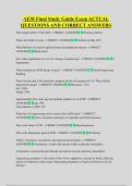 AEM Final Study Guide Exam ACTUAL  QUESTIONS AND CORRECT ANSWERS