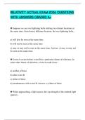 RELATIVITY ACTUAL EXAM 2026 QUESTIONS WITH ANSWERS GRADED A&plus;