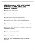 REGIS NU650 2026 WEEK 15 TEST PAPER QUESTIONS AND SOLUTIONS WITH VERIFIED ANSWERS