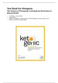 Test Bank for Ketogenic&colon; The Science of Therapeutic Carbohydrate Restriction in Human Health &lpar;1st Edition&comma; 2023&rpar; by Tim Noakes&comma; Tamzyn Murphy&comma; Neville Wellington&comma; Hassina Kajee&comma; Jayne Bullen&comma; Sarah Rice&comma; and Candice Egnos