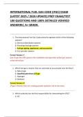 INTERNATIONAL FUEL GAS CODE &lpar;IFGC&rpar; EXAM  &lpar;LATEST 2025 &sol; 2026 UPDATE&rpar; PREP EXAM&sol;TEST  100 QUESTIONS AND 100&percnt; DETAILED VERIFIED  ANSWERS&vert; A&plus; GRADE&period; 