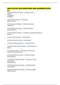 BASI PILATES 2026 QUESTIONS AND ANSWERS RATED A&plus;