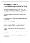 REGIS NU641 ADV CLINICAL PHARMACOLOGY 2026 MASTER STUDY EXAM