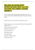RED CROSS WSI WATER SAFETY INSTRUCTOR EXAM SCRIPT 2026 FULL SOLUTIONS AND CORRECT ANSWERS GRADED A&plus;