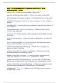 BIO 175 COMPREHENSIVE EXAM QUESTIONS AND ANSWERS RATED A&plus;
