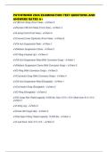 PATHFINDER 2026 EXAMINATION TEST QUESTIONS AND ANSWERS RATED A&plus;
