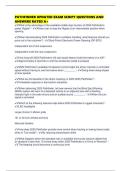 PATHFINDER UPDATED EXAM SCRIPT QUESTIONS AND ANSWERS RATED A&plus;