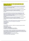 NAHQ CPHQ PRACTICE TIPS EXAM QUESTIONS AND ANSWERS RATED A&plus;