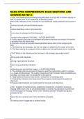 NAHQ CPHQ COMPREHENSIVE EXAM QUESTIONS AND ANSWERS