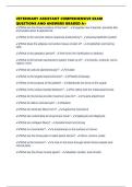 VETERINARY ASSISTANT COMPREHENSIVE EXAM QUESTIONS AND ANSWERS GRADED A&period;pdf