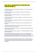 FAML 400 ALL EXAMINATION SET QUESTIONS AND ANSWERS GRADED A&plus;