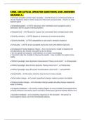 FAML 400 ACTUAL UPDATED QUESTIONS AND ANSWERS GRADED A&plus;