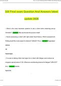 320 Final exam Latest 2026 Actual Questions & Verified Answers &lpar;2026 &sol; 2027&rpar; A&plus; Grade 100&percnt; Guarantee Verified by Experts