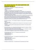 UTA PATHO PRACTICE TIPS EXAM QUESTIONS AND ANSWERS GRADED A&plus;