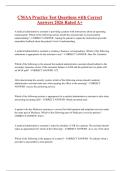 CMAA Practice Test Questions with Correct Answers 2026 Rated A&plus;
