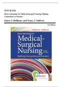 Test Bank - Medical-Surgical Nursing&colon; Making Connections to Practice&comma; 3rd Edition &lpar;Hoffman&comma; 2024&rpar;&comma; Chapter 1-71 &vert; All Chapters