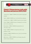 Chapter 1 Kansas journey study guide Questions and Answers 100&percnt; PASS