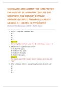 SCHOLASTIC ASSESSMENT TEST &lpar;SAT&rpar; PRCTICE  EXAM LATEST 2026 UPDATECOMPLETE 100  QUESTIONS AND CORRECT DETAILED  ANSWERS &lpar;VERIFIED ANSWERS&rpar; &vert;ALREADY  GRADED A&plus;&vert;&vert;BRAND NEW VERSION&excl;&excl;