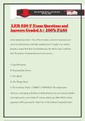 LEB 320 F Exam Questions and Answers Graded A&plus; 100&percnt; PASS
