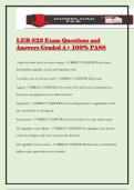 LEB 323 Exam Questions and Answers Graded A&plus; 100&percnt; PASS