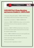 LEB 323 Test 1 Exam Questions and Answers Graded A&plus; 100&percnt; PASS