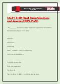 LGAV 3110 Final Exam Questions and Answers 100&percnt; PASS