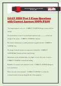 LGAV 3110 Test 1 Exam Questions with Correct Answers 100&percnt; PASS