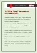MCB 150 Exam 1 Questions and Answers Graded A&plus;