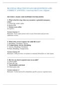 BLS FINAL PRACTICE EXAM &lpar;100 QUESTIONS AND CORRECT ANSWER &rpar; American Red Cross&ndash;Aligned