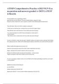 ATI RN Comprehensive Practice A 2023 NGN Exam Study Guide &lpar;2025 Update&rpar;