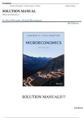 SOLUTION MANUAL &ndash; Microeconomics &lpar;6th Edition&rpar; Complete Solutions Manual &vert; Accurate &vert; Newest Version &vert; Latest Edition &vert; Graded A&plus;