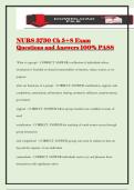 NURS 3730 Ch 5&plus;8 Exam Questions and Answers 100&percnt; PASS