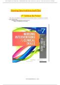 TEST BANK FOR NURSING INTERVENTIONS AND CLINICAL SKILLS 7TH EDITION-&lbrace;POTTER'S-2023&rcub;ALL CHAPTERS