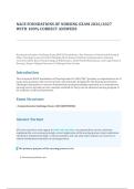 NACE Foundations of Nursing Exam &vert; National Assessment Competency Evaluation Review