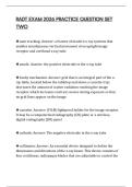 RADT EXAM 2026 PRACTICE QUESTION SET TWO