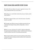 RADT EXAM 2026 MASTER STUDY EXAM