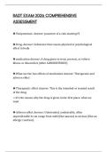 RADT EXAM 2026 COMPREHENSIVE ASSESSMENT