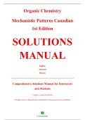 Complete Solutions Manual &mdash; Organic Chemistry&colon; Mechanistic Patterns&comma; Canadian 1st Edition &mdash; William W&period; Ogilvie &mdash; &lpar;All Chapters Covered 1&ndash;20&comma; Solutions Included&rpar;