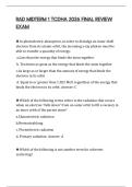 RAD MIDTERM 1 TCDHA 2026 FINAL REVIEW EXAM
