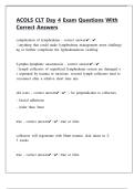 ACOLS CLT Day 4 Exam Questions With Correct Answers&period;pdf